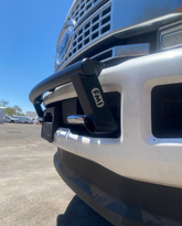 2017 and up Ford F-250 Super Duty Front Light Mount Kit (Stock Bumper)