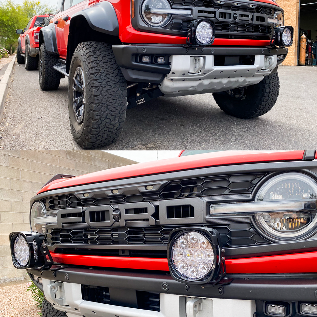 Bronco Raptor Rear Light Mounts 2021-2025 Bronco / Bronco Raptor Light Mount Brackets for Stock Modula ...