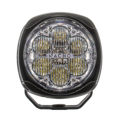 NACHO Quatro Flood Beam Pattern - Ideal for Lower Speed Driving with Low and High Power - Size 4" - Pair