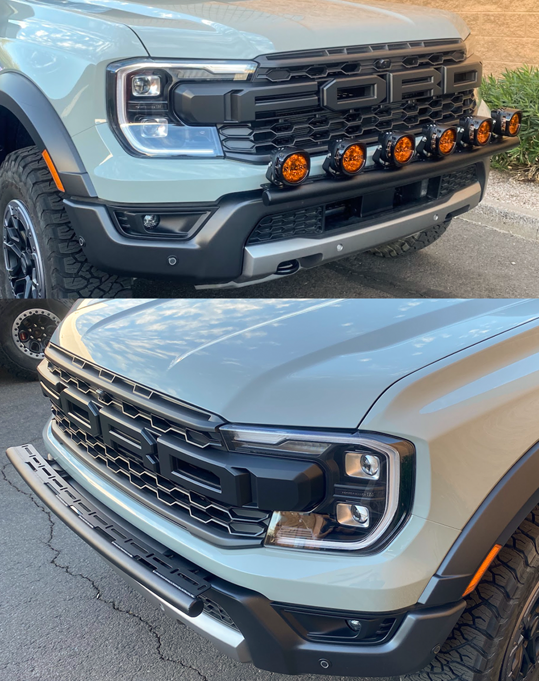 2024 Ranger Raptor Front Light Mount Kit (for stock bumper) - Use Any ...