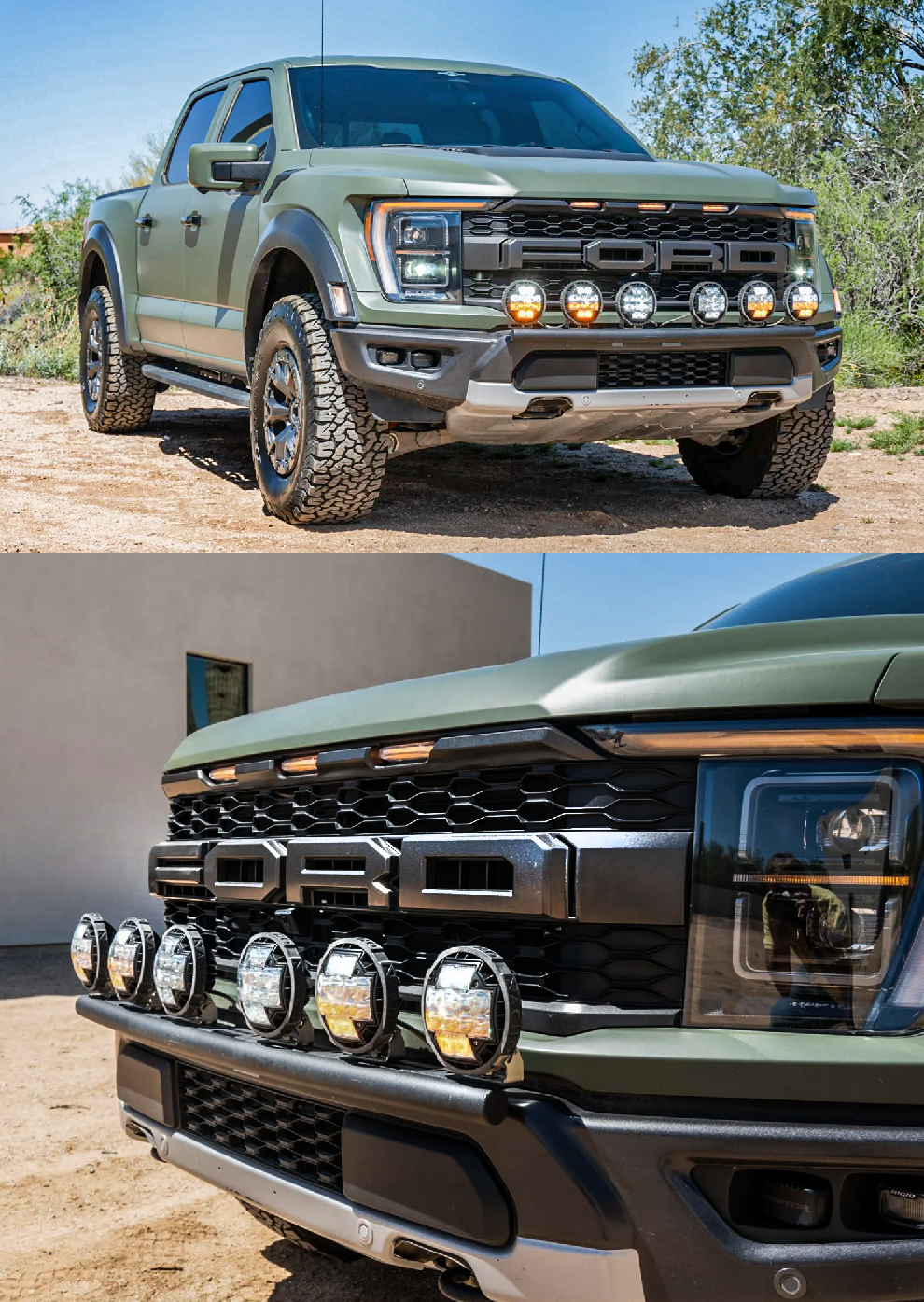 Best Gen 3 Raptor Mod Gen 3 Raptor Front Light Mount Kit (stock bumper) - Use Any Light ...