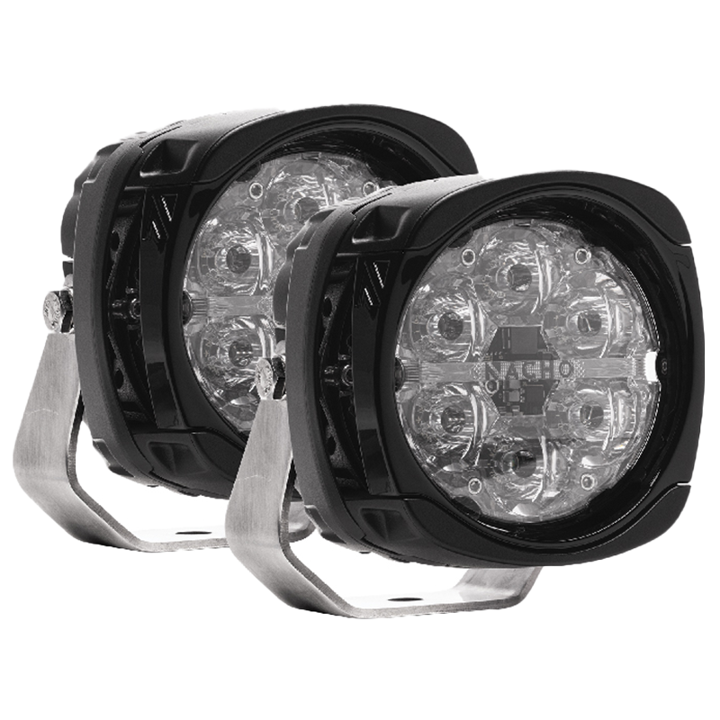 NACHO Quatro Spot Beam Output - Ideal for Down The Road Visibility - Size 4" - Pair