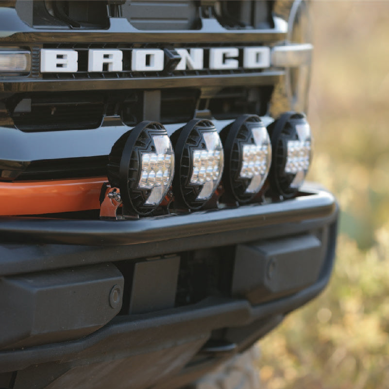 Ford Bronco Plastic/Capable Bumper Light Mount - Gen 6