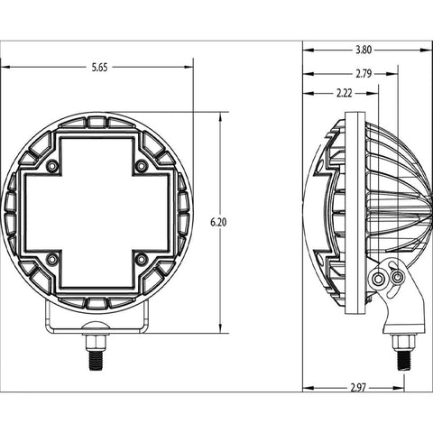 NACHO TM5 Racer - High Performance Spot Beam - Size 5.75"- Pair